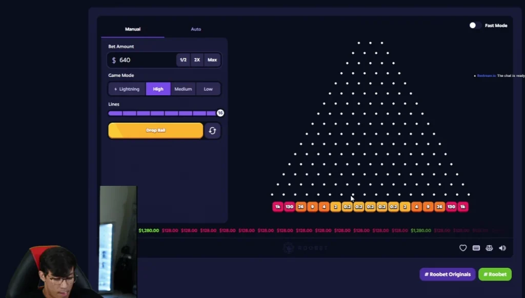 Casino slot reels with a highlighted bonus feature buy button